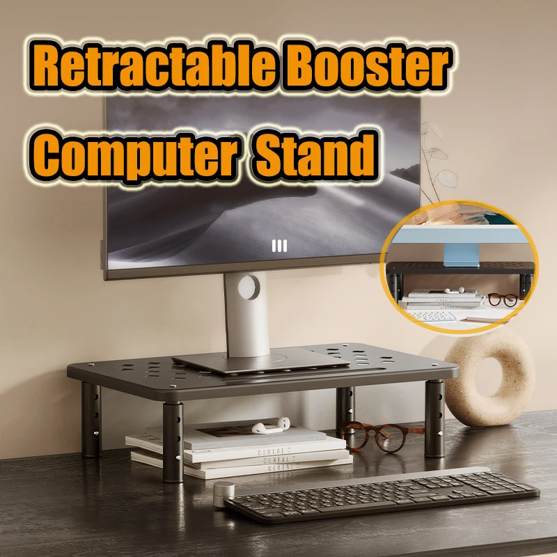 Tablet Lap Desk - Adjustable Computer Rack Telescopic Desk Monitor