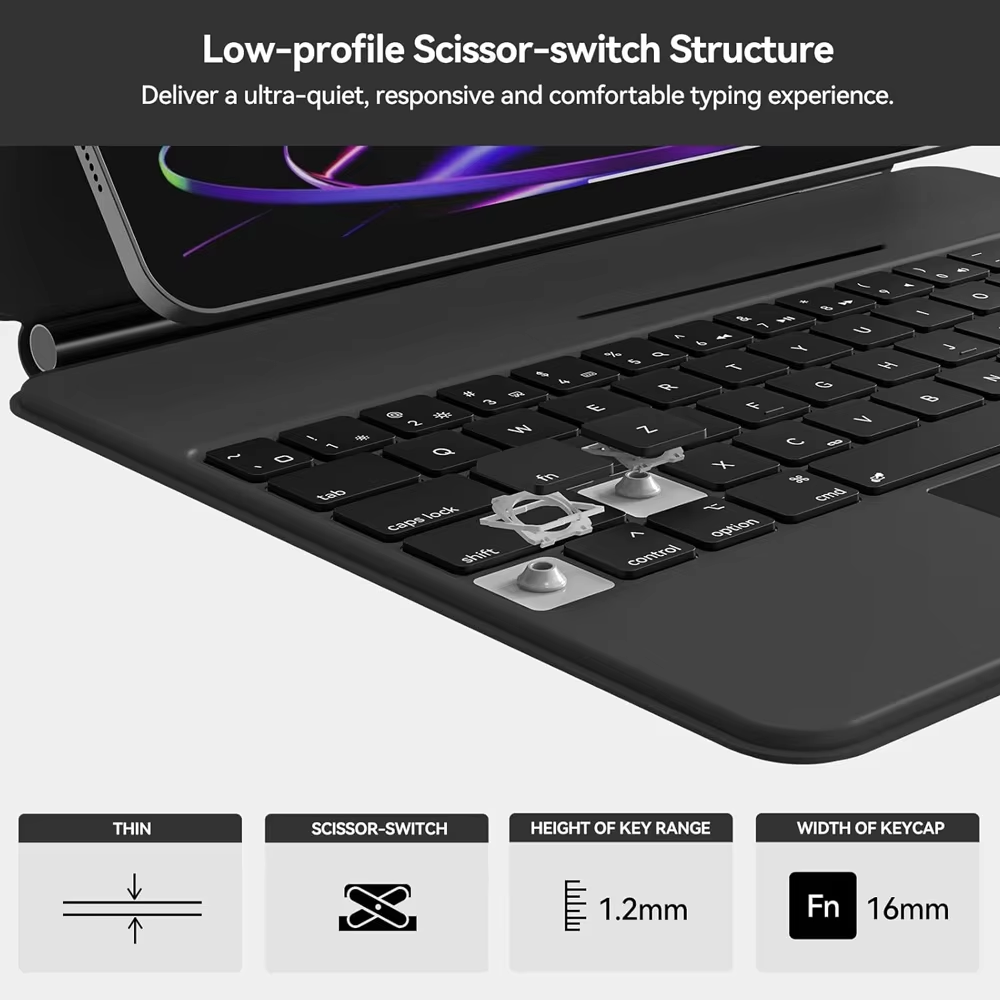 Wireless Keyboard With Magneti - Tablet Keyboard Case recension och pris