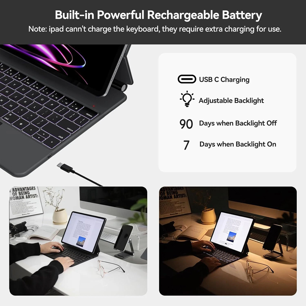 Bluetooth Magic Keyboard Case  - Tablet Keyboard Case recension och pris