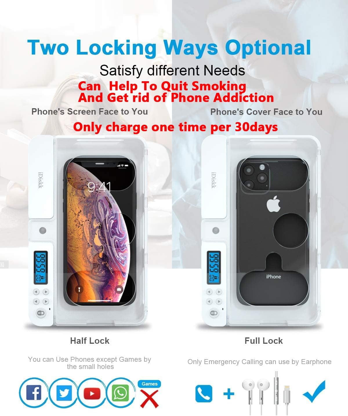 Timer Lock Box for iPad IPhone - Toddler Tablet Accessories recension och pris