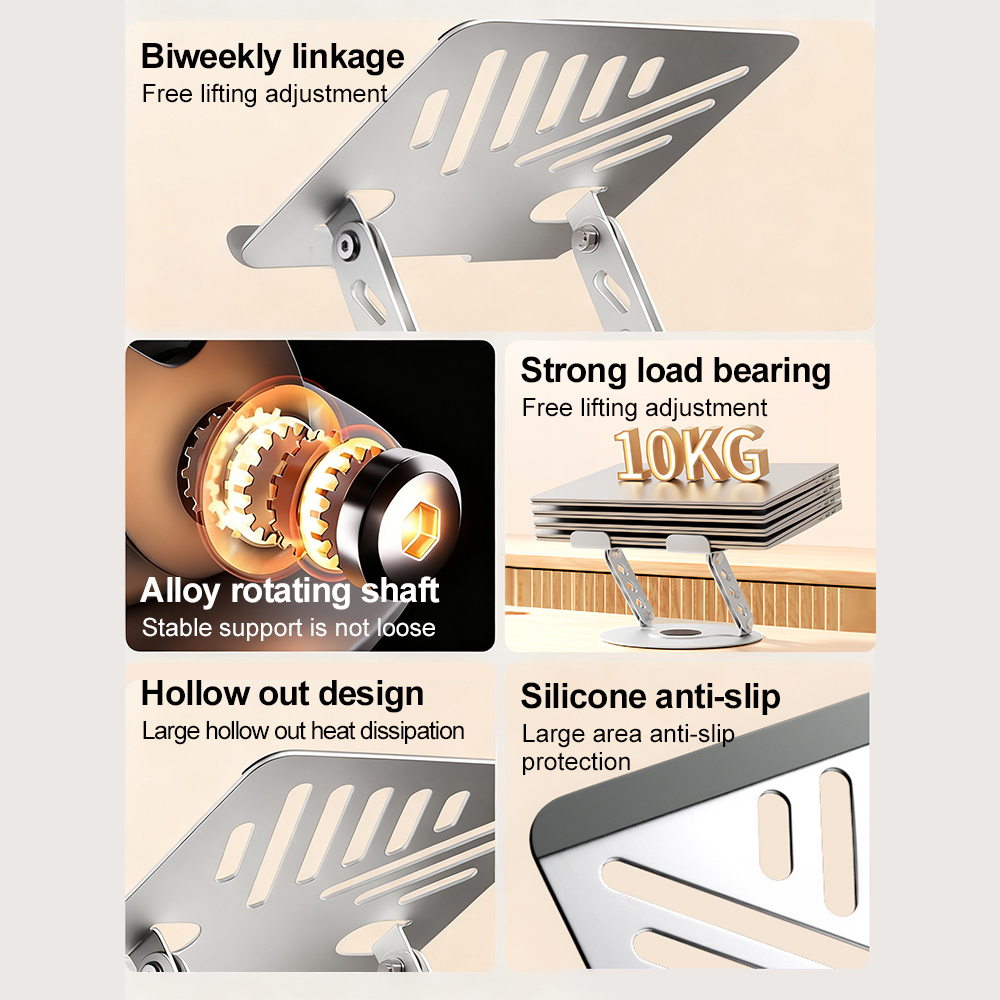 360° Rotating Laptop Stand Adj - Tablet Lap Desk recension och pris