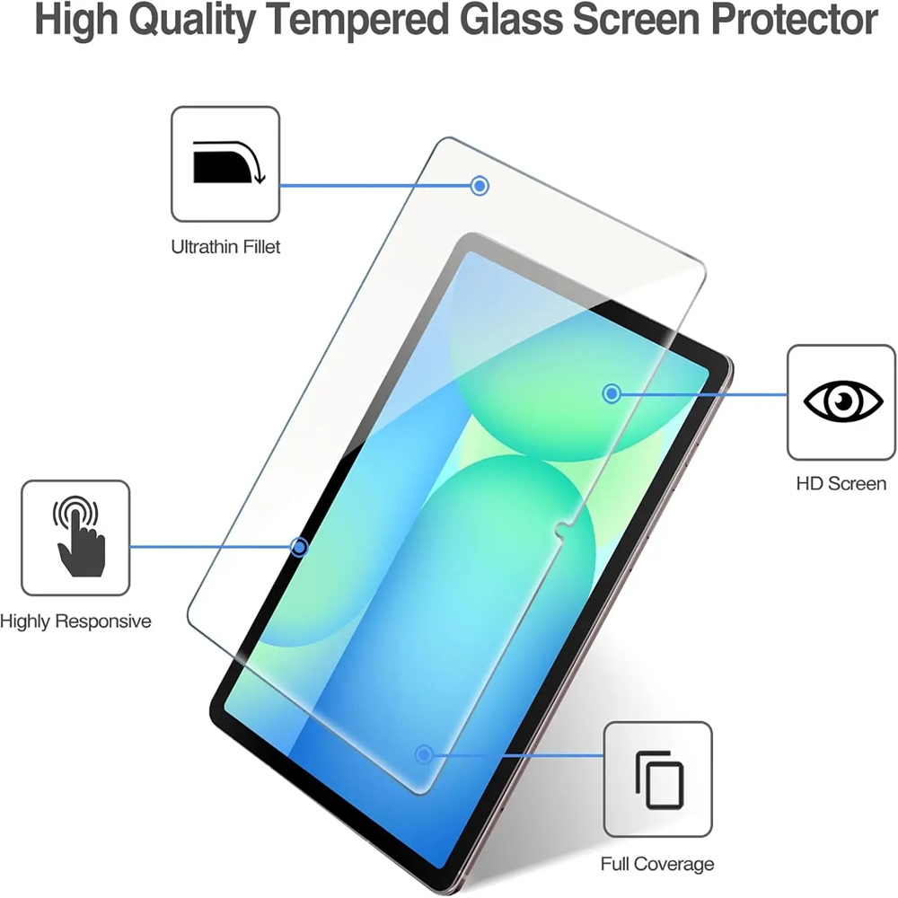 2 PCS 9H Tempered Glass Tablet - Samsung Tablet S10 Accessories recension och pris