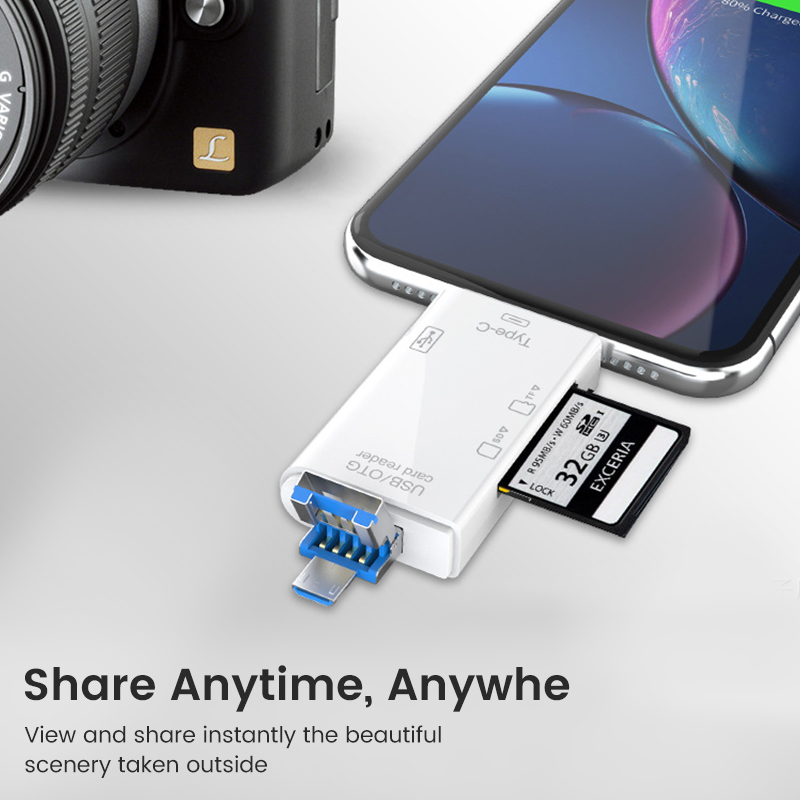 USB Type C Card Reader 6 in 1  - Tablet Reading Accessories recension och pris