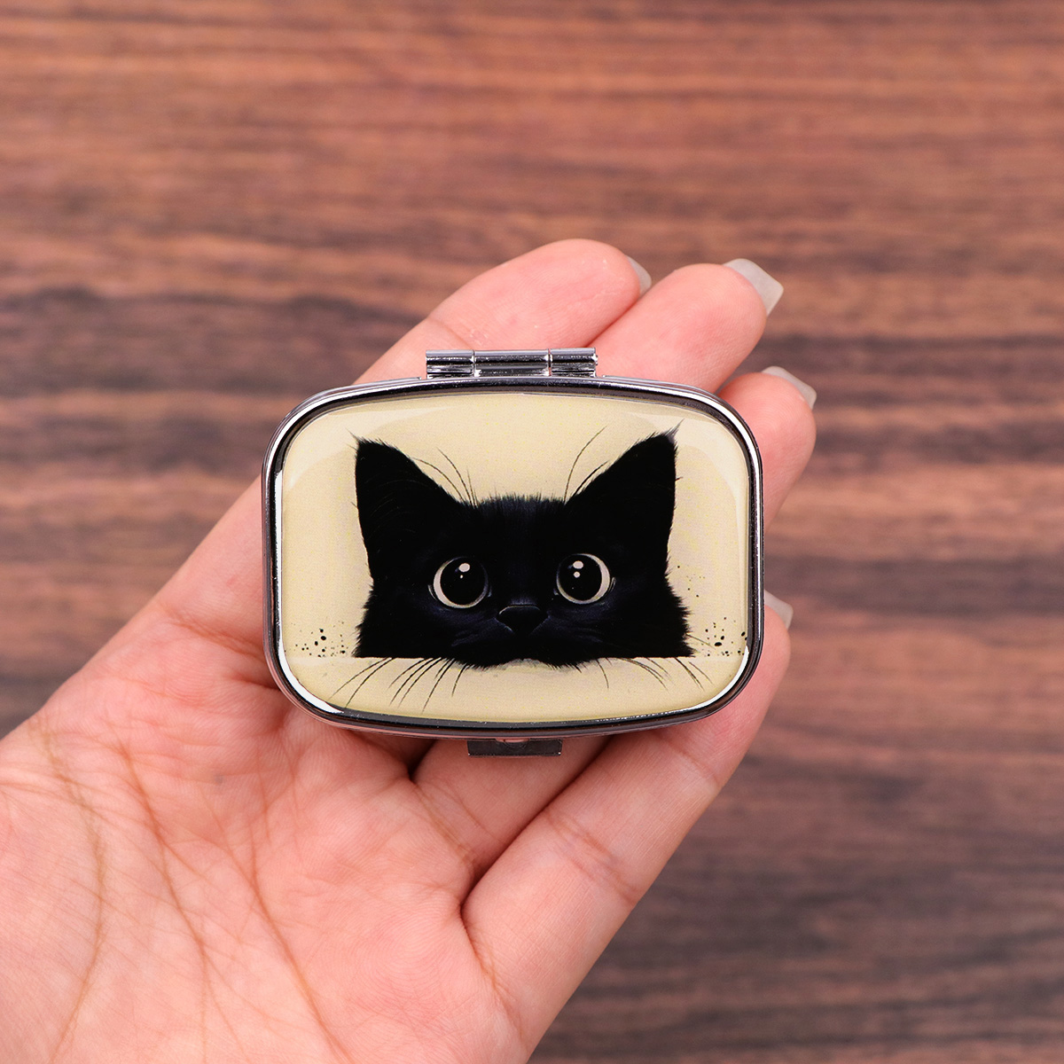 Cute Black Cat Travel Pill Org - Tablet Accessories Case recension och pris