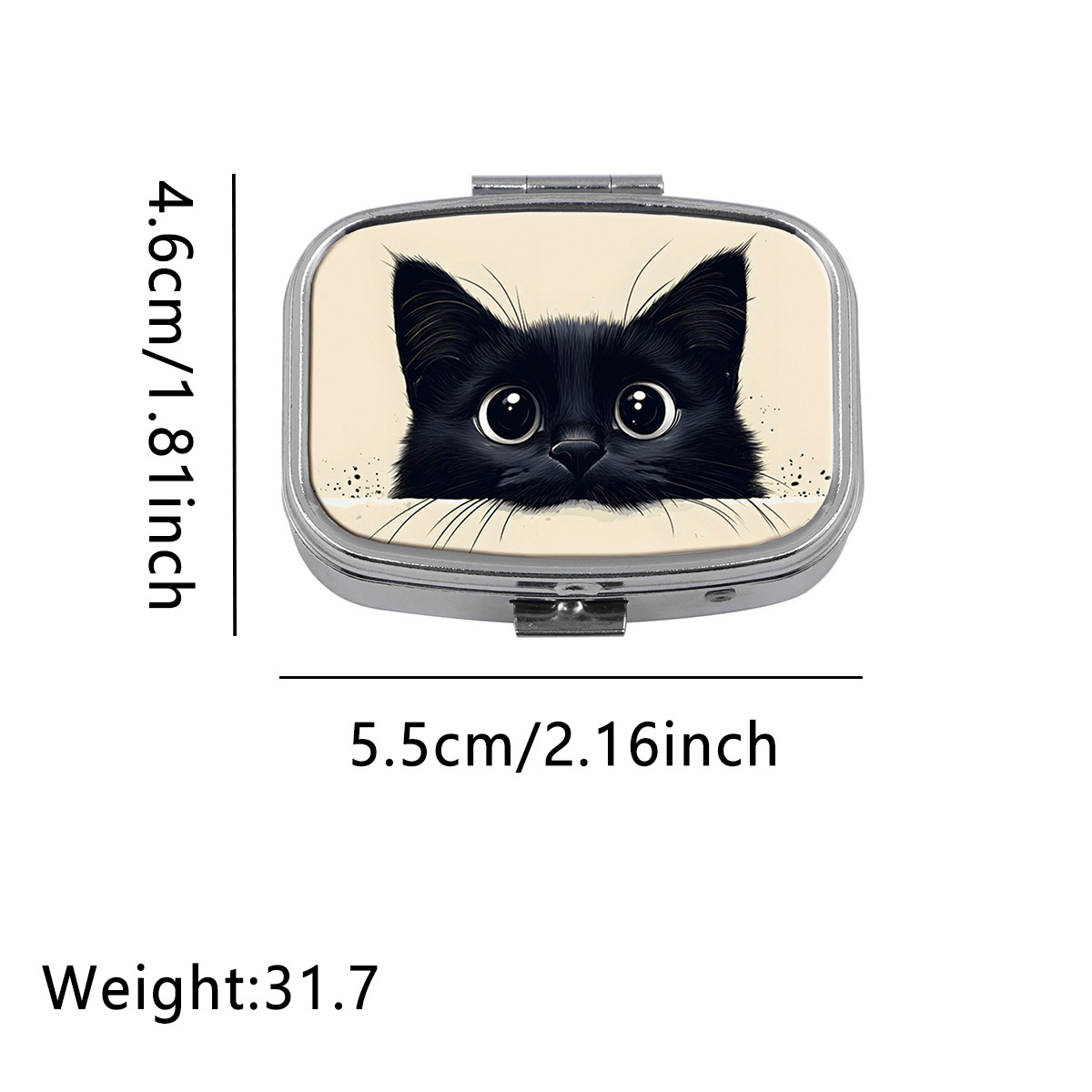 Cute Black Cat Travel Pill Org - Tablet Accessories Case recension och pris
