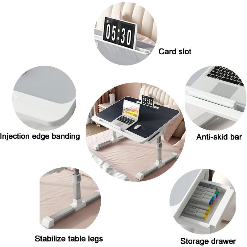 Laptop Bed Tray Table Adjustab - Tablet Lap Desk recension och pris
