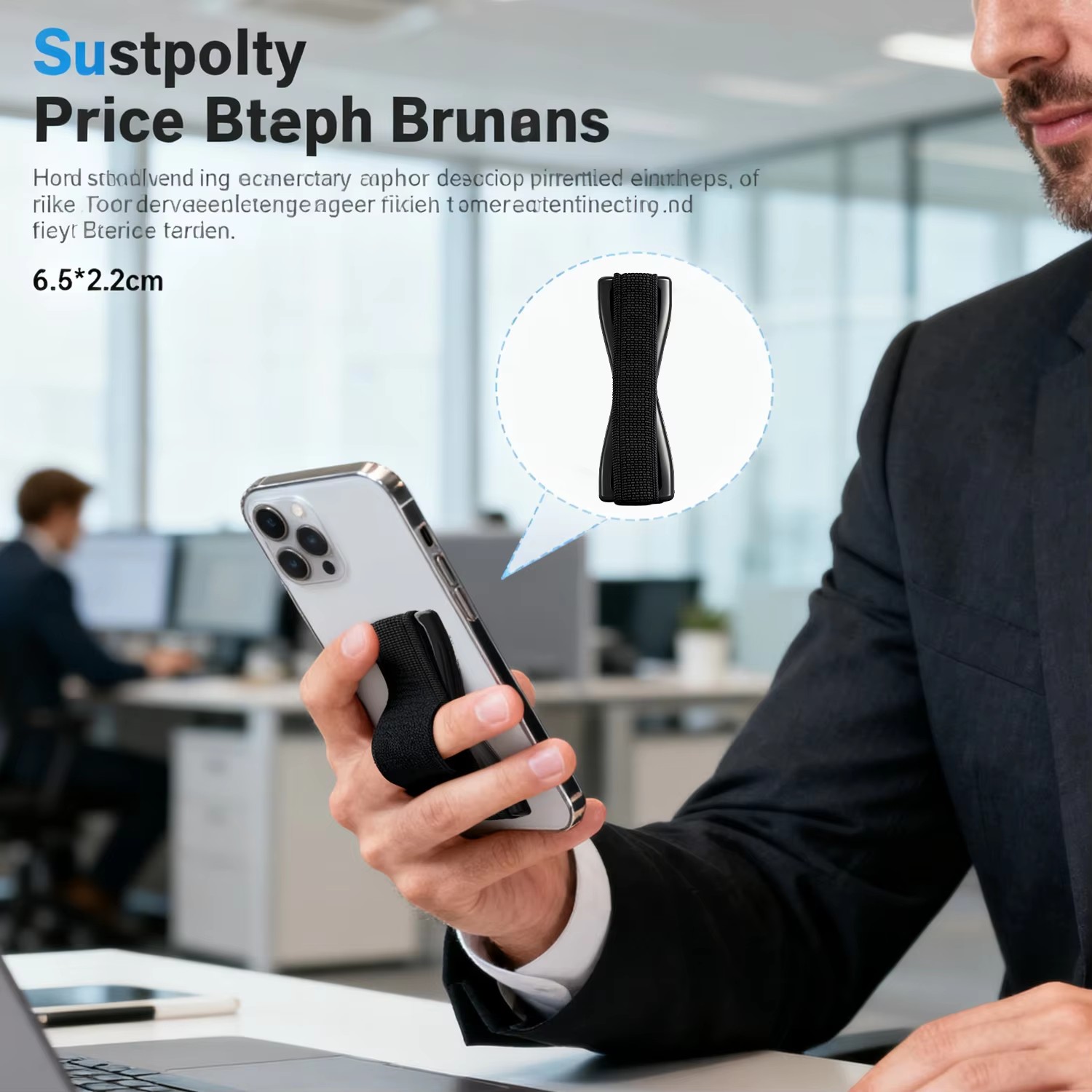 Portable Phone Grip Elastic St - Useful Tablet Accessories recension och pris