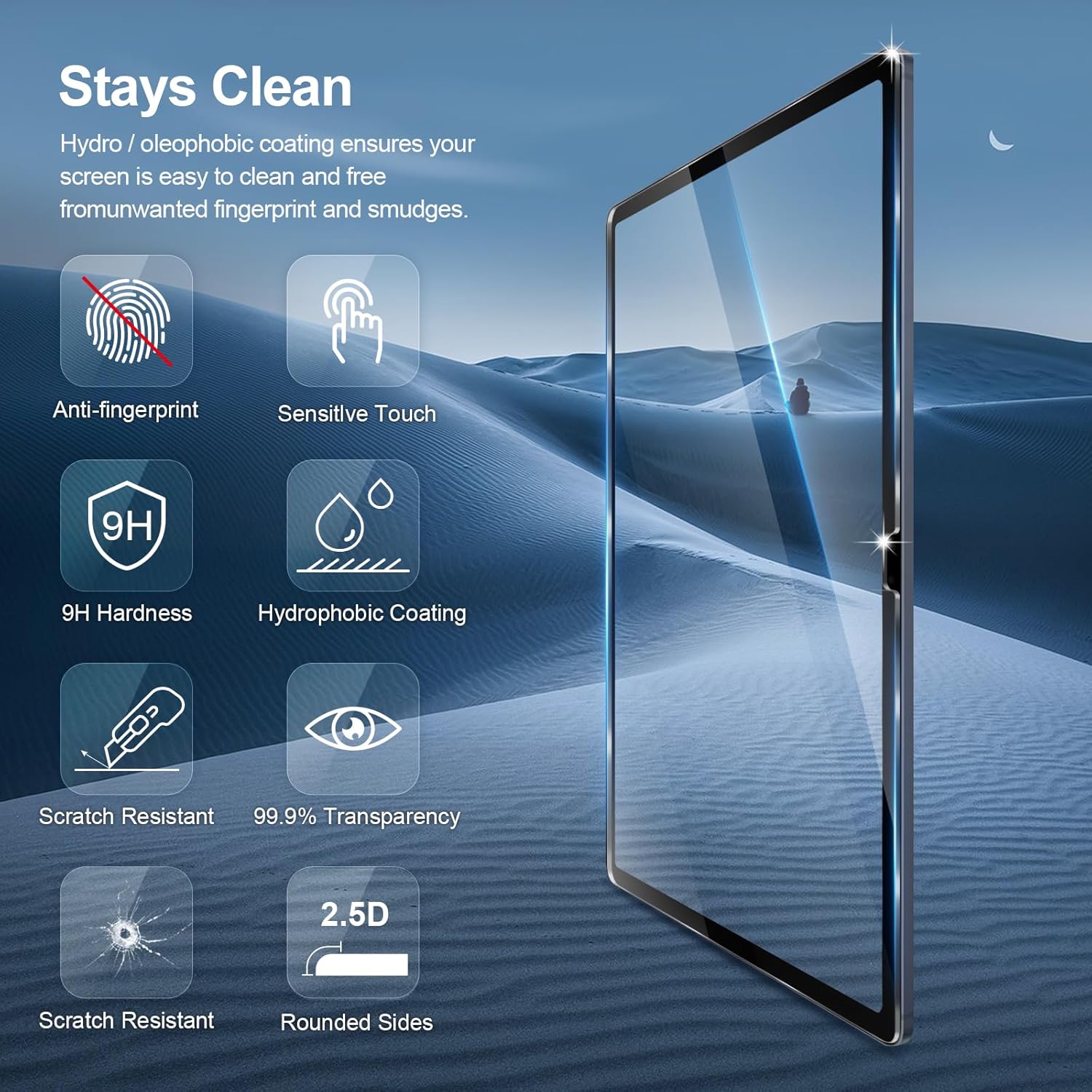 2PCS Tempered Glass Screen Pro - Samsung Tablet S10 Accessories recension och pris