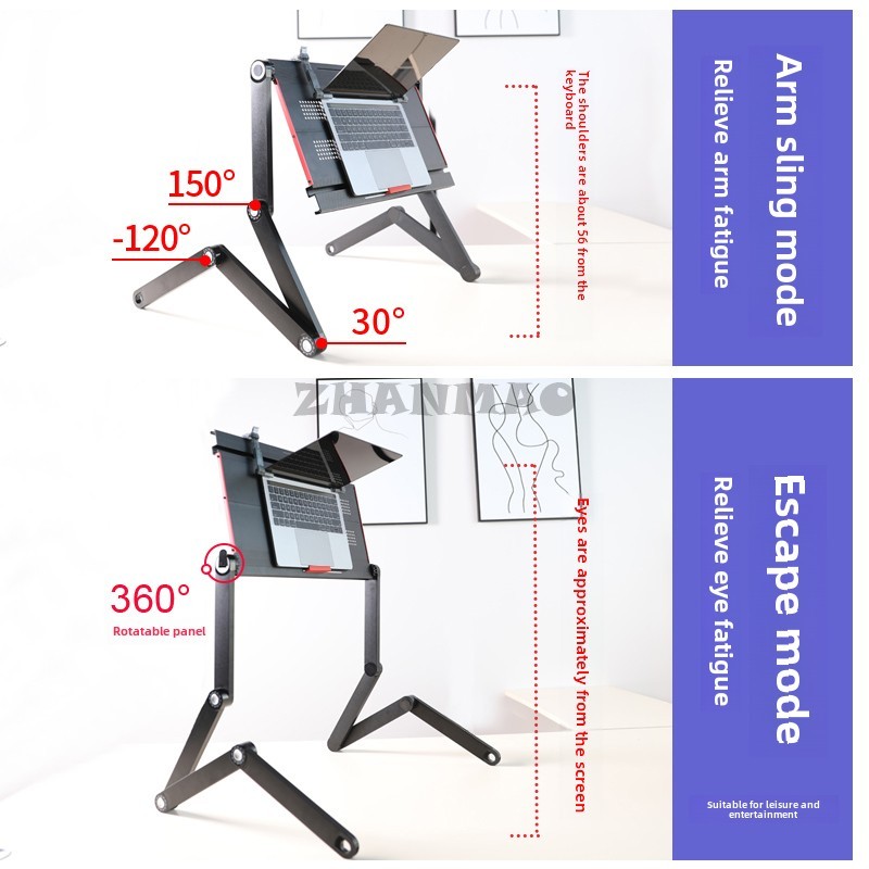 Lying Flat on The Bed, Laptop  - Tablet Lap Desk recension och pris