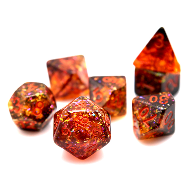 Fire Orange Confetti Resin Pol - Tablet Accessories Kit recension och pris